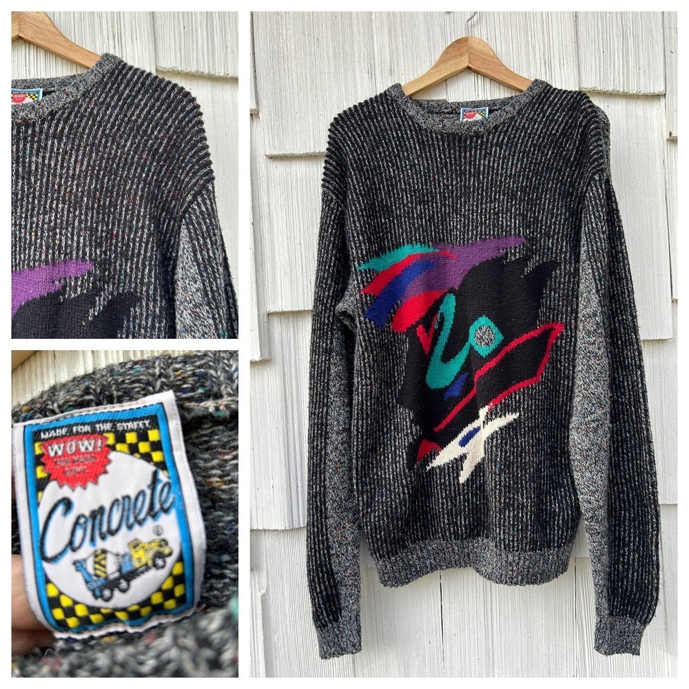 Vintage Concrete 90s Grandpa Sweater M